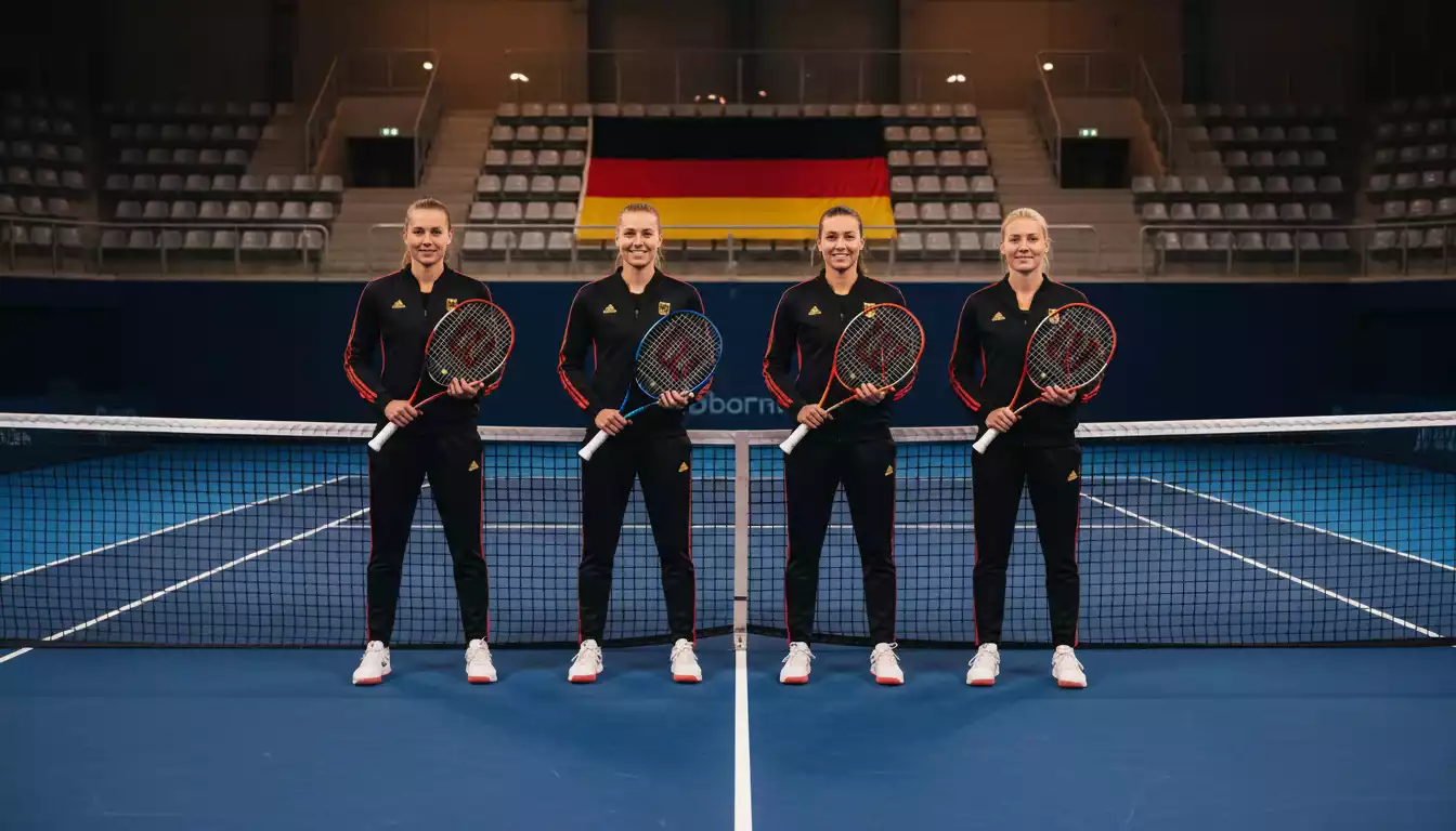 Deutsches Tennis-Team beim Billie Jean King Cup — Mannschaftswettbewerb der Damen