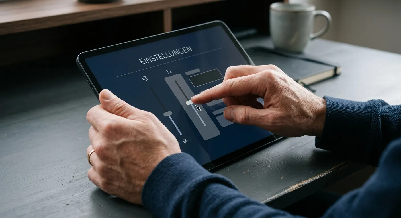 Einstellung von Einzahlungslimits auf digitalem Gerät
