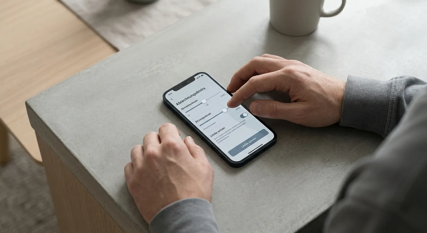Einstellung von Ausgabenlimits in einer neutralen Banking-App zur Kontrolle von Wettausgaben
