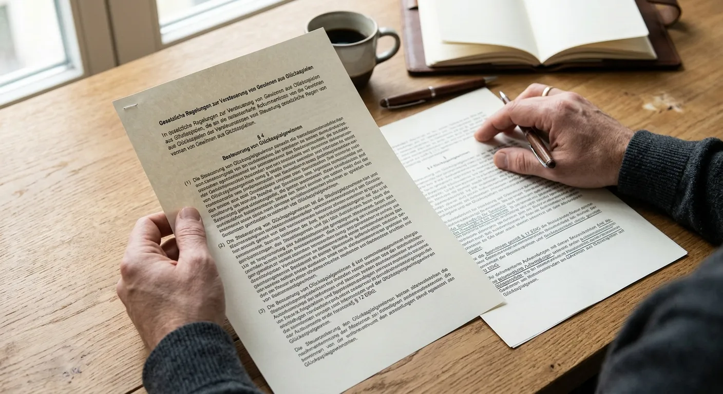 Steuerrechtliche Dokumente und Gesetzestexte zum deutschen Wettrecht